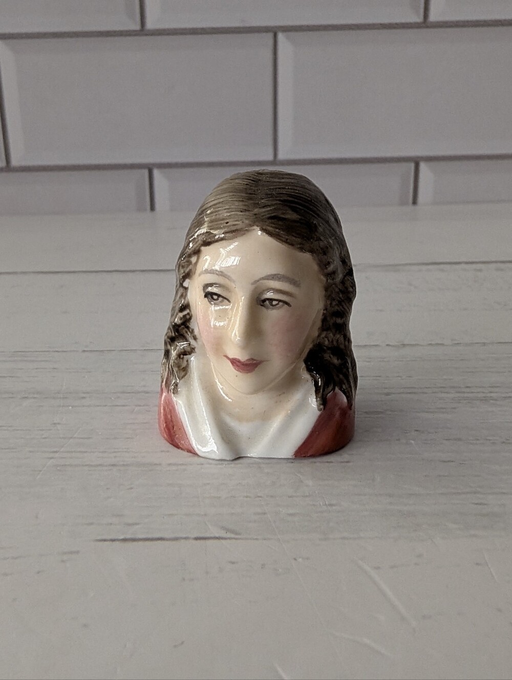 "Little Lady" Character Thimble Staffordshire England collectible Vintage